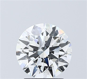 Picture of Lab Grown Diamond 2.00 Carats, Round with Ideal Cut, D Color, VVS1 Clarity and Certified by IGI