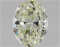 Natural Diamond 1.70 Carats, Oval with  Cut, M Color, SI2 Clarity and Certified by GIA