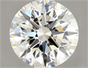 Natural Diamond 1.03 Carats, Round with Excellent Cut, J Color, VVS2 Clarity and Certified by GIA