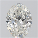 Natural Diamond 1.50 Carats, Oval with  Cut, I Color, SI2 Clarity and Certified by GIA