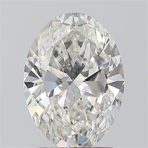 Picture of Natural Diamond 1.50 Carats, Oval with  Cut, I Color, SI2 Clarity and Certified by GIA