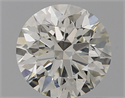 Natural Diamond 0.74 Carats, Round with Excellent Cut, H Color, VVS1 Clarity and Certified by IGI