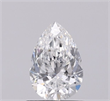 Natural Diamond 0.63 Carats, Pear with  Cut, E Color, VS1 Clarity and Certified by GIA