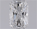 Natural Diamond 0.62 Carats, Radiant with  Cut, D Color, SI1 Clarity and Certified by GIA