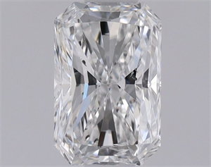 Picture of Natural Diamond 0.62 Carats, Radiant with  Cut, D Color, SI1 Clarity and Certified by GIA