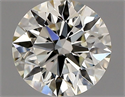 Natural Diamond 0.71 Carats, Round with Excellent Cut, K Color, VVS1 Clarity and Certified by GIA