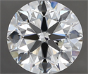 Natural Diamond 2.70 Carats, Round with Excellent Cut, H Color, VS1 Clarity and Certified by IGI