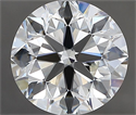 Natural Diamond 2.70 Carats, Round with Excellent Cut, H Color, VS1 Clarity and Certified by IGI