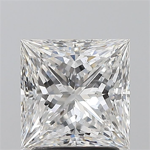 Picture of Natural Diamond 2.01 Carats, Princess with  Cut, E Color, SI2 Clarity and Certified by GIA