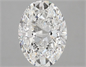 Natural Diamond 1.51 Carats, Oval with  Cut, G Color, SI2 Clarity and Certified by GIA