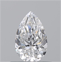 Natural Diamond 0.50 Carats, Pear with  Cut, E Color, VS2 Clarity and Certified by GIA