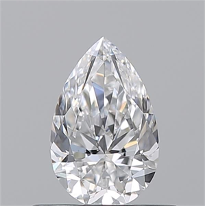 Picture of Natural Diamond 0.50 Carats, Pear with  Cut, E Color, VS2 Clarity and Certified by GIA