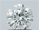 Natural Diamond 0.90 Carats, Round with Excellent Cut, H Color, VS1 Clarity and Certified by GIA