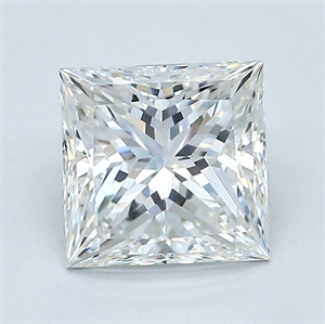 Picture of Natural Diamond 1.70 Carats, Princess with  Cut, G Color, VS1 Clarity and Certified by GIA