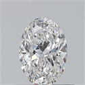 Natural Diamond 0.50 Carats, Oval with  Cut, E Color, VS2 Clarity and Certified by GIA