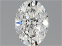 Natural Diamond 0.70 Carats, Oval with  Cut, E Color, SI1 Clarity and Certified by GIA