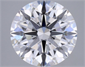 Lab Grown Diamond 3.01 Carats, Round with Ideal Cut, E Color, VVS2 Clarity and Certified by IGI