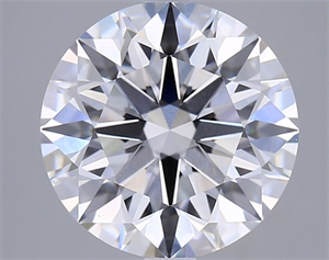 Picture of Lab Grown Diamond 3.01 Carats, Round with Ideal Cut, E Color, VVS2 Clarity and Certified by IGI