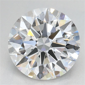 Picture of Lab Grown Diamond 2.13 Carats, Round with Ideal Cut, D Color, IF Clarity and Certified by IGI