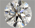 Natural Diamond 0.83 Carats, Round with Excellent Cut, J Color, SI1 Clarity and Certified by GIA