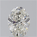 Natural Diamond 1.50 Carats, Oval with  Cut, I Color, SI2 Clarity and Certified by GIA