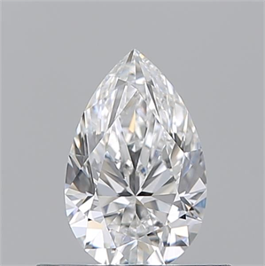 Picture of Natural Diamond 0.50 Carats, Pear with  Cut, E Color, VVS2 Clarity and Certified by GIA