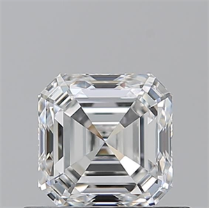Picture of Natural Diamond 0.71 Carats, Asscher with  Cut, F Color, IF Clarity and Certified by GIA