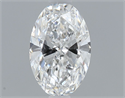 Natural Diamond 0.50 Carats, Oval with  Cut, E Color, VS2 Clarity and Certified by GIA