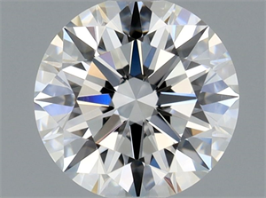 Foto Diamante Natural 0.56 quilates, Redondo , Color G, claridad SI1 y certificado GIA de