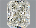 Natural Diamond 1.01 Carats, Radiant with  Cut, K Color, SI2 Clarity and Certified by GIA