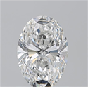 Natural Diamond 1.01 Carats, Oval with  Cut, F Color, SI1 Clarity and Certified by GIA