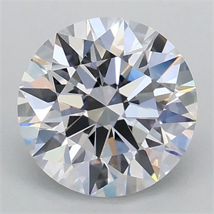 Picture of Lab Grown Diamond 1.04 Carats, Round with Ideal Cut, D Color, VVS2 Clarity and Certified by IGI