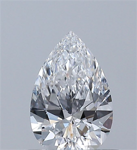 Picture of Natural Diamond 0.50 Carats, Pear with  Cut, D Color, SI1 Clarity and Certified by GIA