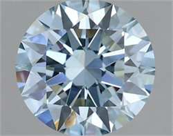Picture of Lab Grown Diamond 1.72 Carats, Round with Ideal Cut, Fancy Intense Blue Color, VVS2 Clarity and Certified by IGI