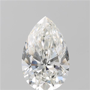 Foto Diamante Natural 3.03 quilates, De pera , Color H, claridad VS1 y certificado GIA de
