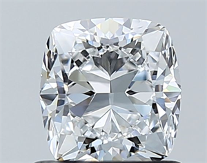 Foto Diamante Natural 1.00 quilates, Del cojín , Color D, claridad VVS2 y certificado GIA de