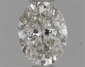 Foto Diamante Natural 0.51 quilates, Ovalado , Color H, claridad SI2 y certificado IGI de