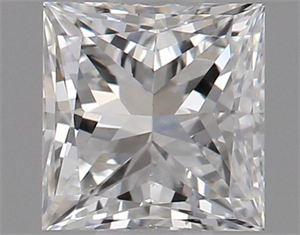 Picture of Natural Diamond 0.31 Carats, Princess with  Cut, F Color, SI1 Clarity and Certified by GIA
