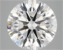 Lab Grown Diamond 5.08 Carats, Round with Excellent Cut, F Color, VVS2 Clarity and Certified by IGI