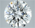 Natural Diamond 3.02 Carats, Round with Excellent Cut, F Color, VVS2 Clarity and Certified by GIA
