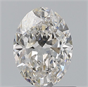 Natural Diamond 0.80 Carats, Oval with  Cut, H Color, VS1 Clarity and Certified by GIA