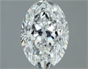 Natural Diamond 1.01 Carats, Oval with  Cut, G Color, SI2 Clarity and Certified by GIA