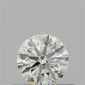 Picture of Natural Diamond 0.41 Carats, Round with Excellent Cut, J Color, IF Clarity and Certified by GIA