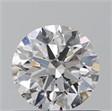 Natural Diamond 0.71 Carats, Round with Excellent Cut, H Color, SI2 Clarity and Certified by GIA