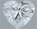 Natural Diamond 0.35 Carats, Heart with  Cut, D Color, VVS1 Clarity and Certified by GIA