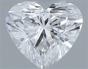 Picture of Natural Diamond 0.35 Carats, Heart with  Cut, D Color, VVS1 Clarity and Certified by GIA