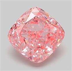 Picture of Lab Grown Diamond 2.01 Carats, CUSHION MODIFIED with  Cut, Fancy Vivid Pink Color, VVS2 Clarity and Certified by IGI