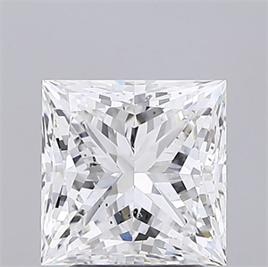Picture of Natural Diamond 3.01 Carats, Princess with  Cut, F Color, SI2 Clarity and Certified by GIA