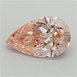 Picture of Lab Grown Diamond 1.73 Carats, Pear with  Cut, Fancy Vivid Pink Color, VS2 Clarity and Certified by IGI