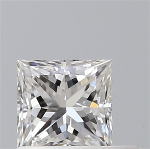 Picture of Natural Diamond 0.46 Carats, Princess with  Cut, F Color, VS2 Clarity and Certified by GIA